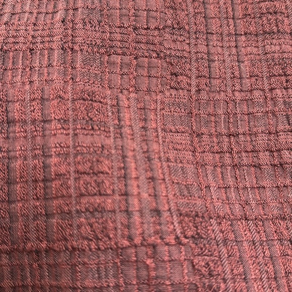 Eileen Fisher burgundy/brown tweed jacket with two side pockets women’s size XS - Picture 9 of 9